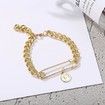 Mood Tracker Gold Trendy Geometric Bracelets