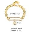 Mood Tracker Gold Trendy Geometric Bracelets