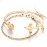 Fashion Diameter 65mm Bracelets Bangles With Earth Plane