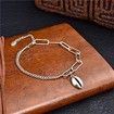 Sterling silver S retro shell pendant fashion bracelet