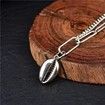 Sterling silver S retro shell pendant fashion bracelet