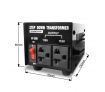 200W Step Down Transformer/Voltage Converter