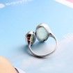 Sterling Silver Natural Amazonite Ring