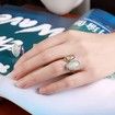 Sterling Silver Natural Amazonite Ring