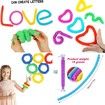 55Pcs Popitsfidgets Fidget Toys, Fidget Poppers Toy Pack Push Pop Bubble Pop Set It Figits Package Fidget Spinners Pop Tube Sensory Toys for Autistic ADHD Kids Girls