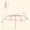 Windproof Travel Umbrella - Wind Resistant, Small for Rain