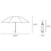 Automatic Umbrella With Reflective Led Flashlight Reverse Stripe Light Umbrella