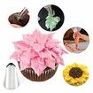 Cake Piping Nozzles Set 12 Russian Cake Decorating Nozzles 2 Small Flower Nozzles 2 Couplers 10 Disposable Bags 1 Icing Bag Cake Decorating Tools