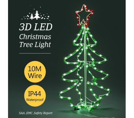 3d christmas tree light 10m led rope fairy xmas decor 3d christmas tree light 10m led rope fairy xmas decor