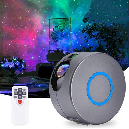 Star Light Projector, Galaxy Projector with LED Nebula Cloud -Silver