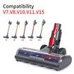 Motor Head Attachment with Led Headlight for Dyson V7 V8 V10 V11 V15 Vacuum Cleaners Replacement Parts