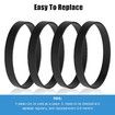 Belts for Bissell Vacuum Style 7 9 10 12 14 p/n 3031120, [ 2031093 32074 ] Replacement Vacuum Cleaner Belt for Bissell Powerforce Helix Cleanview Powerlifter Swivel Rewind Styles, 4-Pack