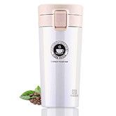 Double Walled 380ml Vacuum Insulated Travel Stainless Steel Tea Coffee Flask Thermos Mug