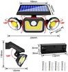 83COB Super Bright Solar Motion Sensor Lights, Solar Powered Security Lights for Driveways Garage Patio Yard