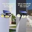 83COB Super Bright Solar Motion Sensor Lights, Solar Powered Security Lights for Driveways Garage Patio Yard