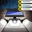 83COB Super Bright Solar Motion Sensor Lights, Solar Powered Security Lights for Driveways Garage Patio Yard