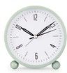 Alarm Clock Silent Non Ticking 4 Inch Night Light Battery Operated Bedroom Bedside Desk Green