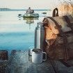 14oz Stainless Steel Insulated Coffee Mug with Handle, Double Wall Vacuum Travel Mug, Tumbler Cup with Sliding Lid, Black