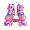 SizeM(30-33) Ice Pink Double-Row Roller Skates Shoes,4 Sizes Adjustable Roller Skating,Suitable For Beginners