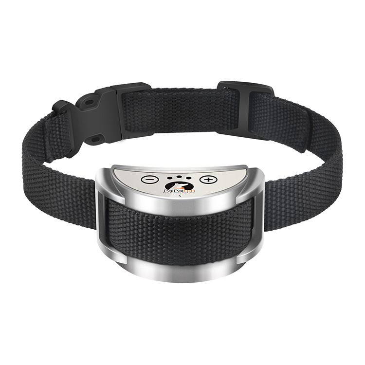 Waterproof and rechargeable Bark Stop collar (silver)