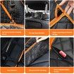 4-in-1 Convertible Dog Car Seat Cover Waterproof Nonslip 600D Heavy Scratchproof for Cars Back Seat with Mesh Window for Cars Trucks and SUVs