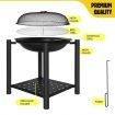 Fire Pit BBQ Grill Portable Fireplace Outdoor Patio Heater Camping Smoker Brazier 26 Inch
