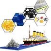 Micro Mini Blocks Titanic Model Building Set , 1860 Piece Mini Bricks Toy For Adults and Kids