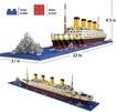 Micro Mini Blocks Titanic Model Building Set , 1860 Piece Mini Bricks Toy For Adults and Kids