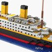 Micro Mini Blocks Titanic Model Building Set , 1860 Piece Mini Bricks Toy For Adults and Kids