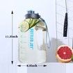 Sports Water Bottle,Plastic Large Outdoor Water (1 gallon/128oz, White)