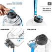 Sports Water Bottle,Plastic Large Outdoor Water (1 gallon/128oz, White)
