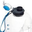 Sports Water Bottle,Plastic Large Outdoor Water (1 gallon/128oz, White)
