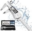 Digital Caliper, 0-300mm Stainless Steel Electronic Vernier Calipers, IP54 Waterproof Protection Design