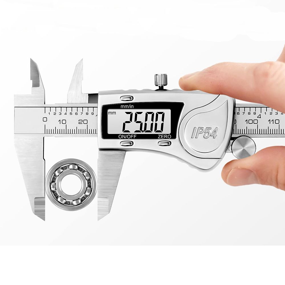 Digital Caliper, 0-300mm Stainless Steel Electronic Vernier Calipers, IP54 Waterproof Protection Design