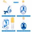 Underwater Scuba Anti Fog Full Face Diving Mask Snorkeling Set Respiratory Masks Safe And Waterproof Swimming Equipment L/XL