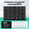 6GPU Mining Frame Rack Open Air Rig Case Graphics Card Holder Motherboard Bracket