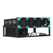 6GPU Mining Frame Rack Open Air Rig Case Graphics Card Holder Motherboard Bracket