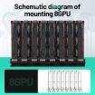 8GPU Mining Rig Case Graphics Card Holder Open Air Frame Rack Motherboard Bracket