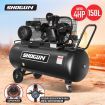 Portable Rated 4HP Air Compressor 150L Tank Belt Drive Inflator Electric Copper Pump