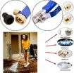 Hydro Jet High Pressure Power Washer Wand Heavy Duty Metal Sprayer with Universal Hose End
