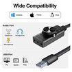 USB Sound Card Adapter 7.1 Channel External Audio Adapter Stereo Sound Card Converter 3.5mm AUX Microphone Jack