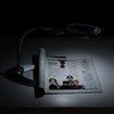 2X 5X LED Lighted Magnifier with Stand for Reading