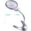 2X 5X LED Lighted Magnifier with Stand for Reading