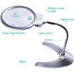 2X 5X LED Lighted Magnifier with Stand for Reading