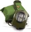Military Compass Metal Sighting Lensatic Compass, Survival Navigation Compass for Hiking, Camping, Hunting, Backpacking