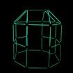 87pcs Luminous Castles Play Tent Rocket Tower Children DIY Building Blocks Kit Construction Fort Cloth Indoor Outdoor Game Toys for Kids Gift