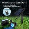 Solar Spotlights Lights Outdoor LED IP68 Waterproof RGB Color Solar Lamp for Swimming Pool, Garden