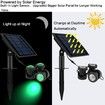 Solar Spotlights Lights Outdoor LED IP68 Waterproof RGB Color Solar Lamp for Swimming Pool, Garden