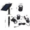 Solar Spotlights Lights Outdoor LED IP68 Waterproof RGB Color Solar Lamp for Swimming Pool, Garden