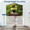 Retractable Safety Gate Mesh Pet Security Barrier Kid Safe Stair Fence Guard Dog Enclosure